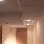 Finished drop ceiling using a Professional Advanced Drop